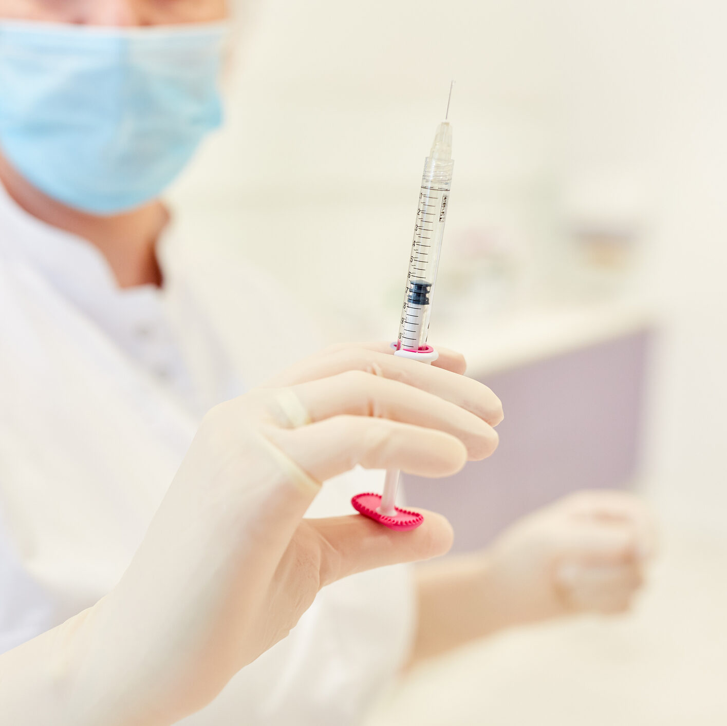 Under-eye hollow area — tear trough deformity before filler treatment