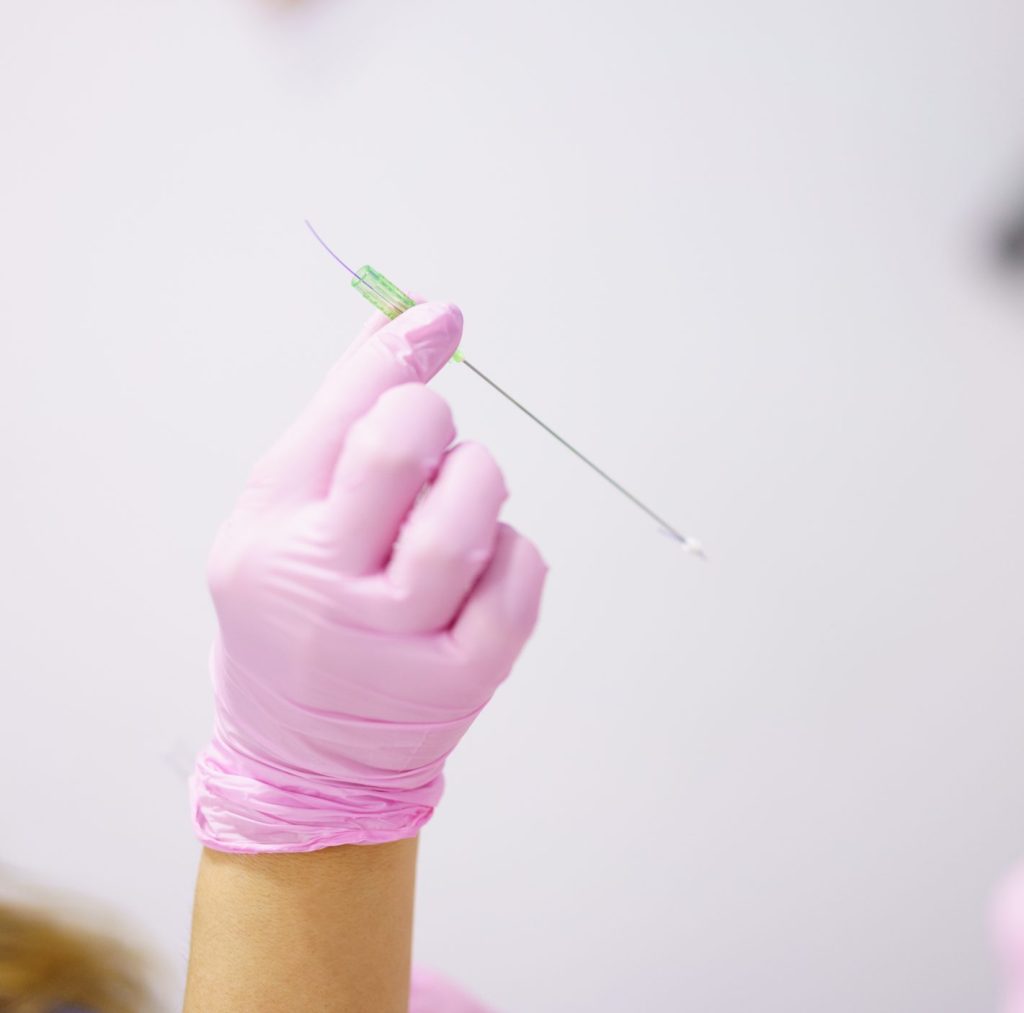 PDO treatment suture thread
