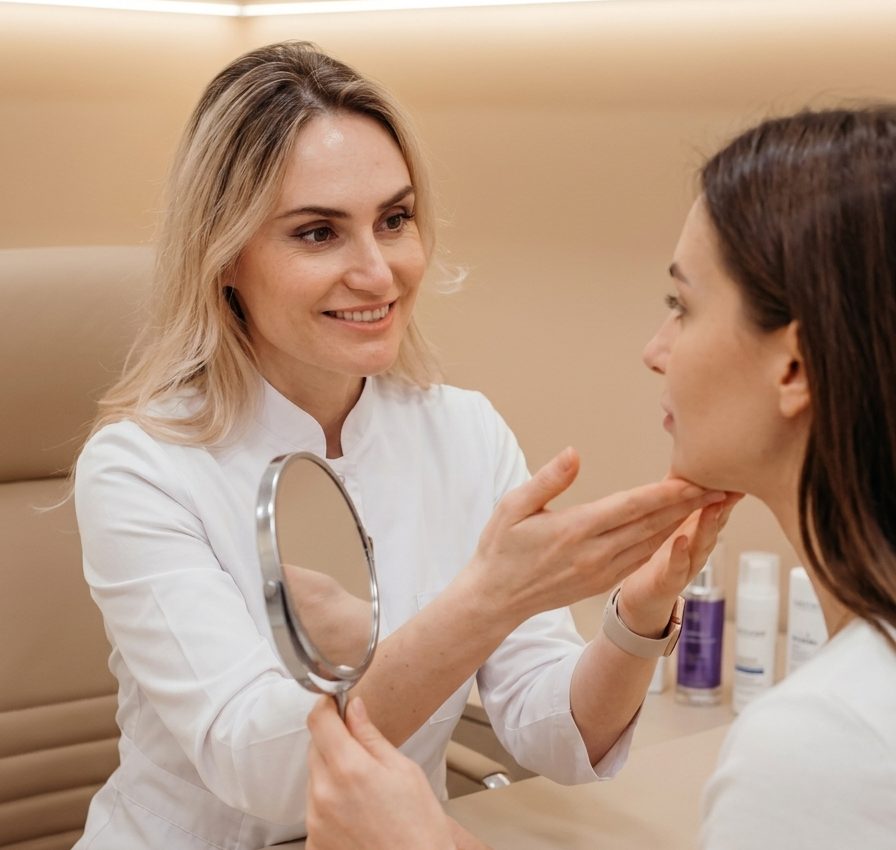 Dr. Borakowski facial balancing consultation at Desert Bloom Scottsdale