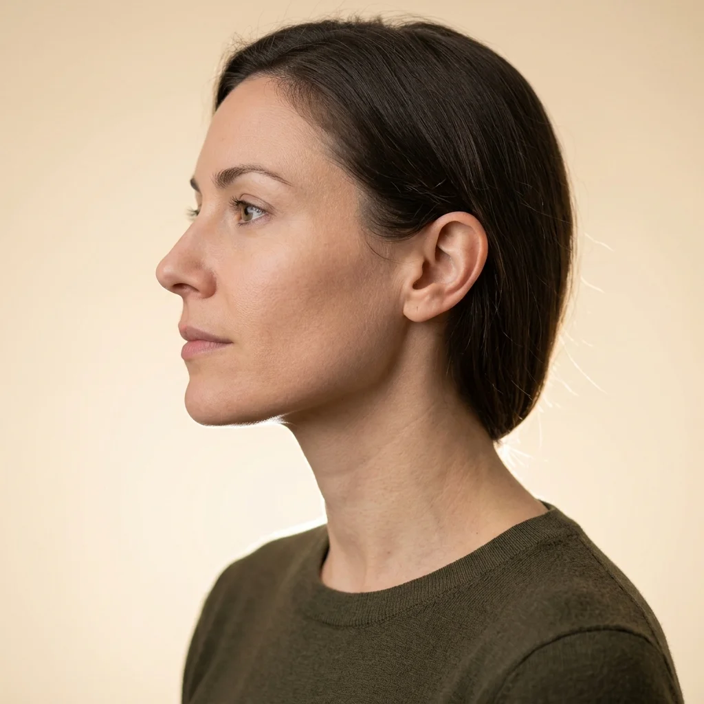 Chin filler profile — defined chin and jawline contour