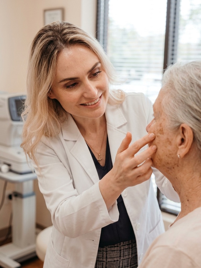 Dr. Natalya Borakowski consulting photofacial patient at Desert Bloom Skincare Scottsdale