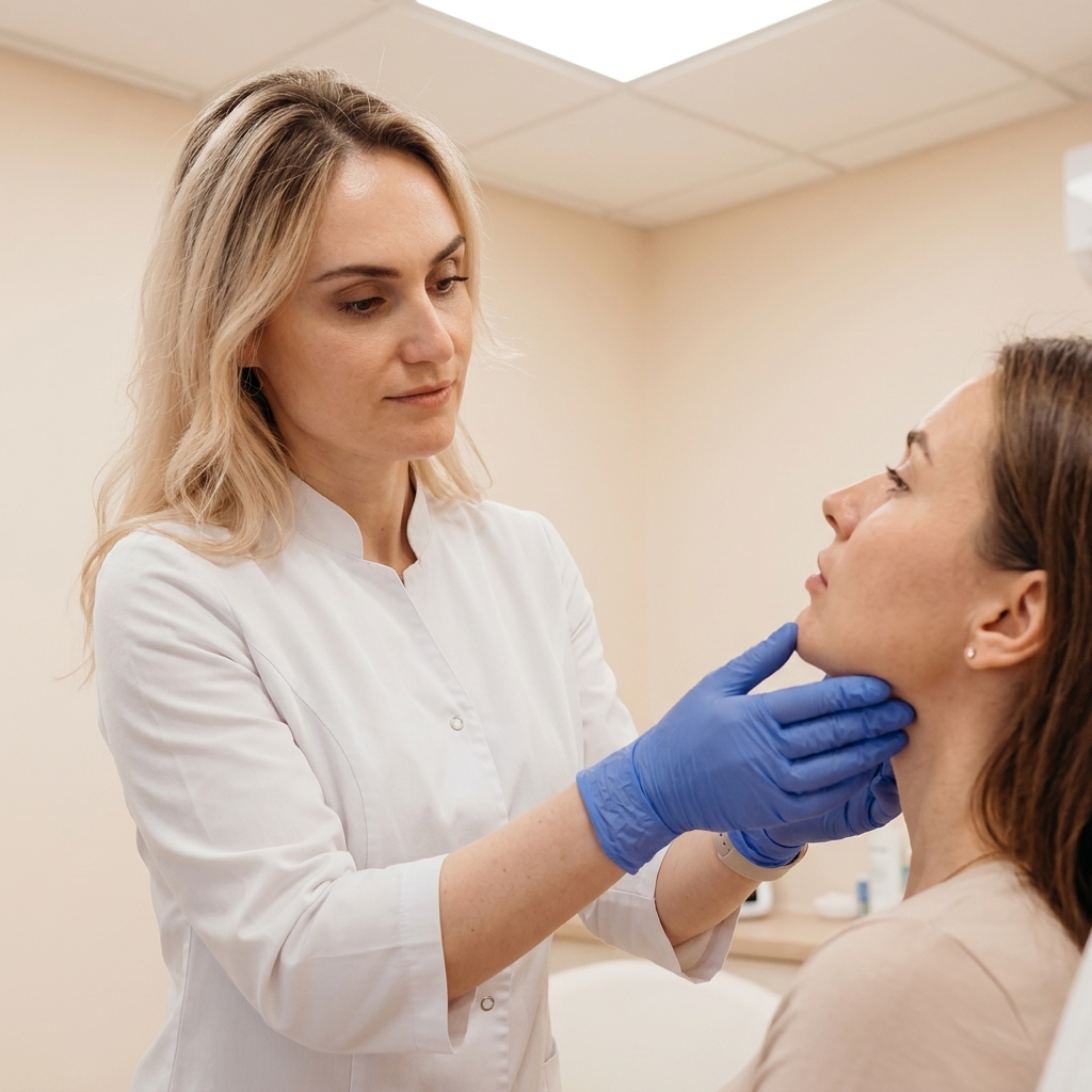 Dr. Borakowski examining patient at Desert Bloom Scottsdale