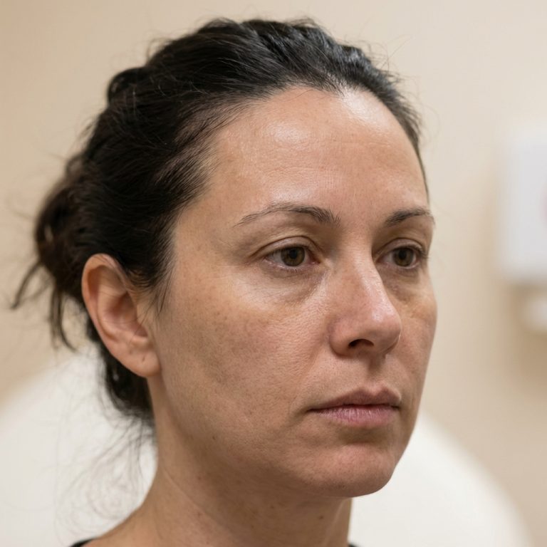 Express Facial — visible signs on patient's face