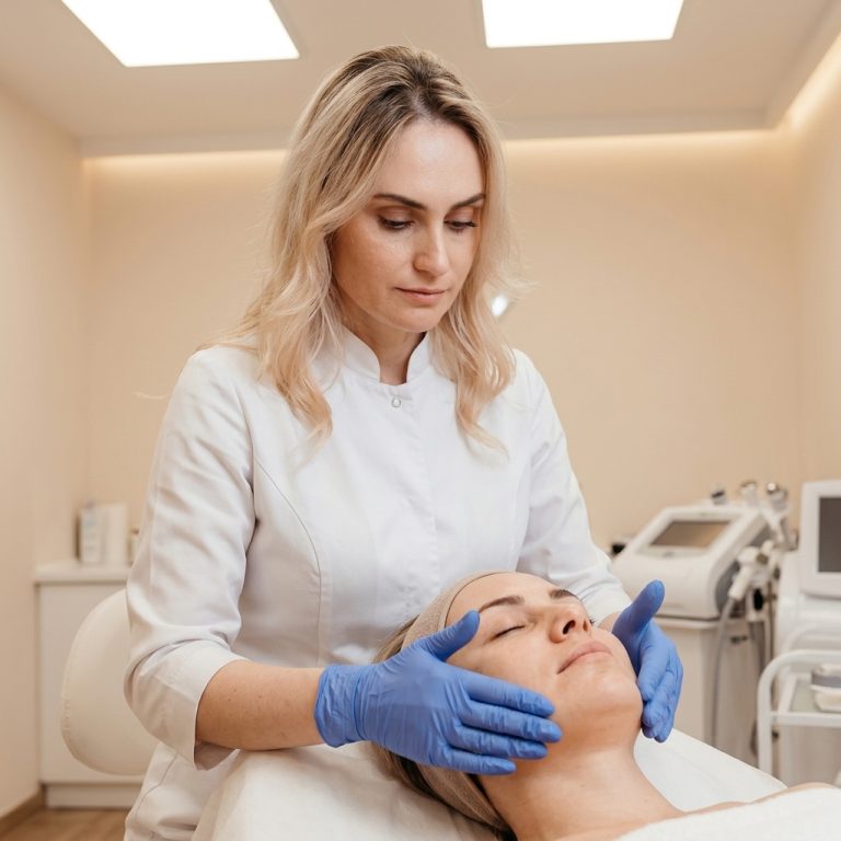 Dr. Borakowski examining patient at Desert Bloom Scottsdale