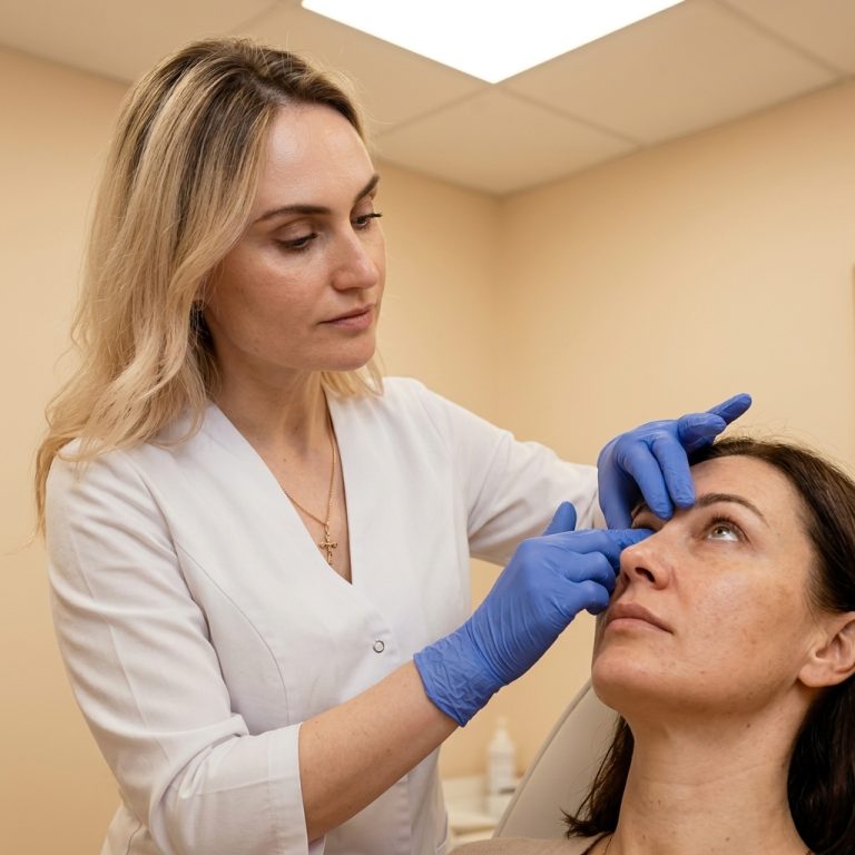 Dr. Borakowski examining patient at Desert Bloom Scottsdale