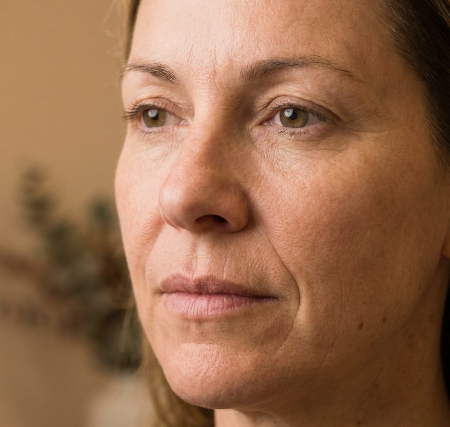 Nasolabial fold treatment — deep smile lines from nose to mouth