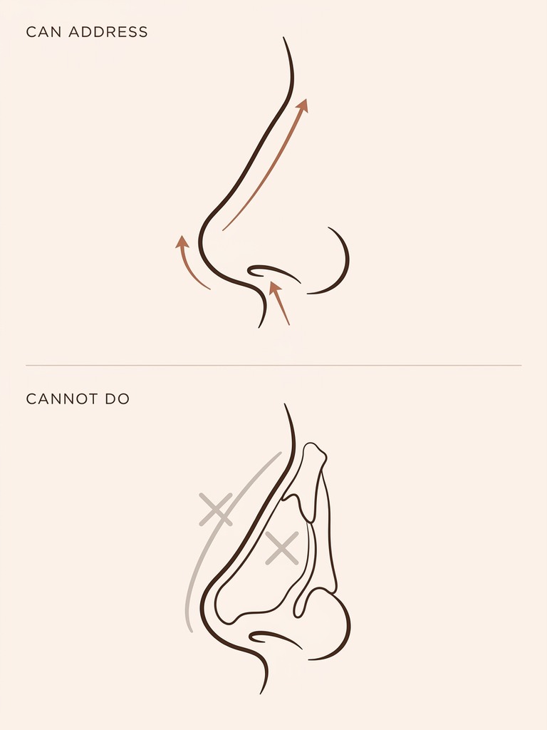 What PDO nose thread lift can and cannot change — capabilities comparison