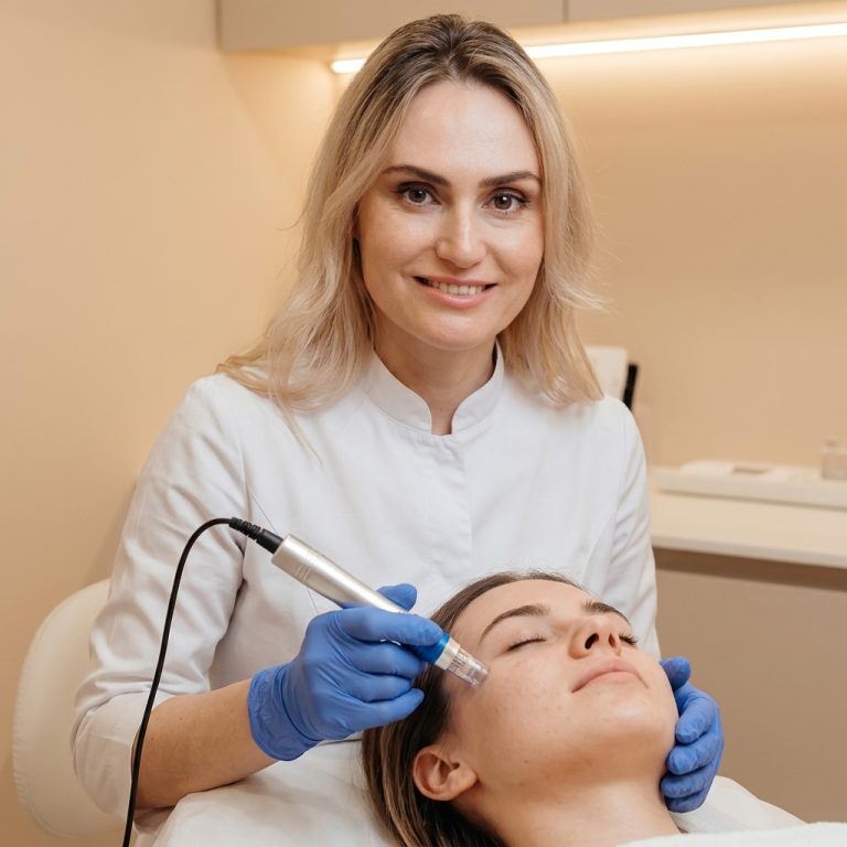 Dr. Borakowski examining patient at Desert Bloom Scottsdale