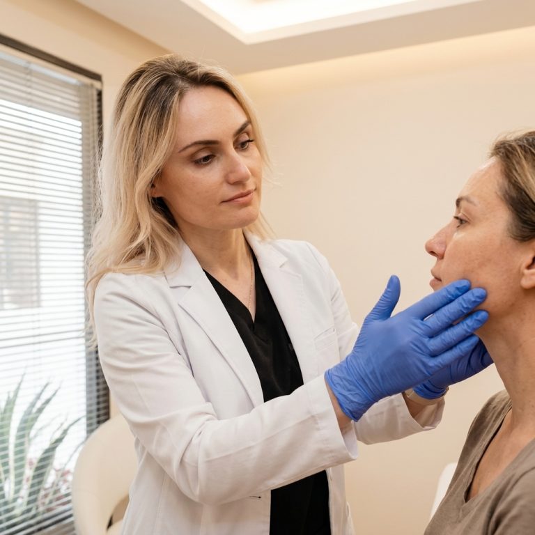 Dr. Borakowski examining patient at Desert Bloom Scottsdale
