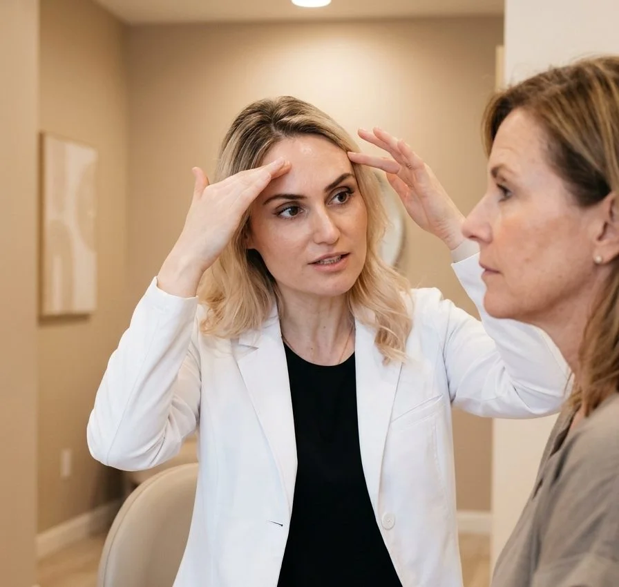 Dr. Borakowski wrinkle treatment consultation at Desert Bloom Scottsdale
