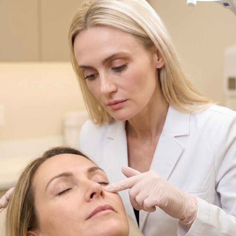 Dr. Natalya Borakowski examining patient at Desert Bloom Scottsdale