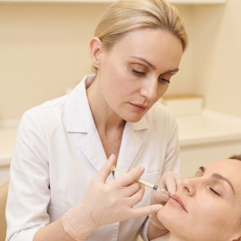 Temple filler technique by Dr Natalya Borakowski at Desert Bloom Scottsdale