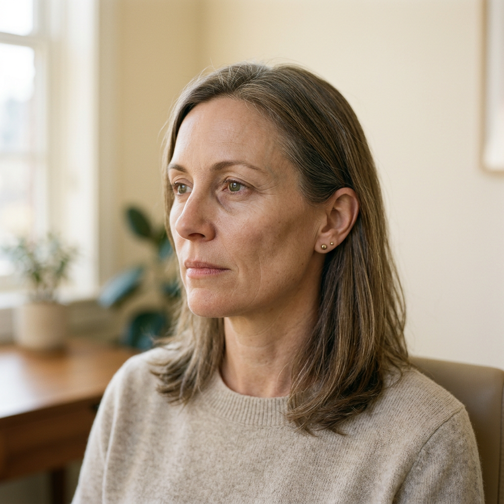 Facial volume loss — flatter mid-face at Desert Bloom Skincare Scottsdale