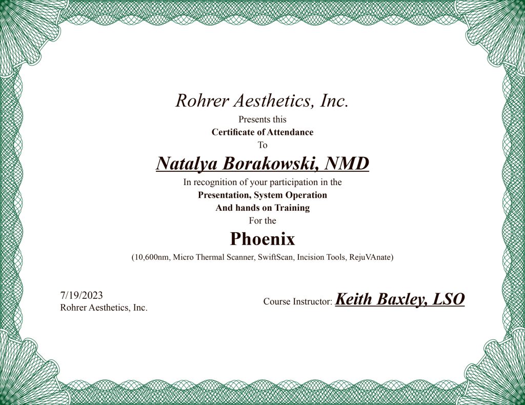 Rohrer Aesthetics — Phoenix CO2 Laser System Training (2023)