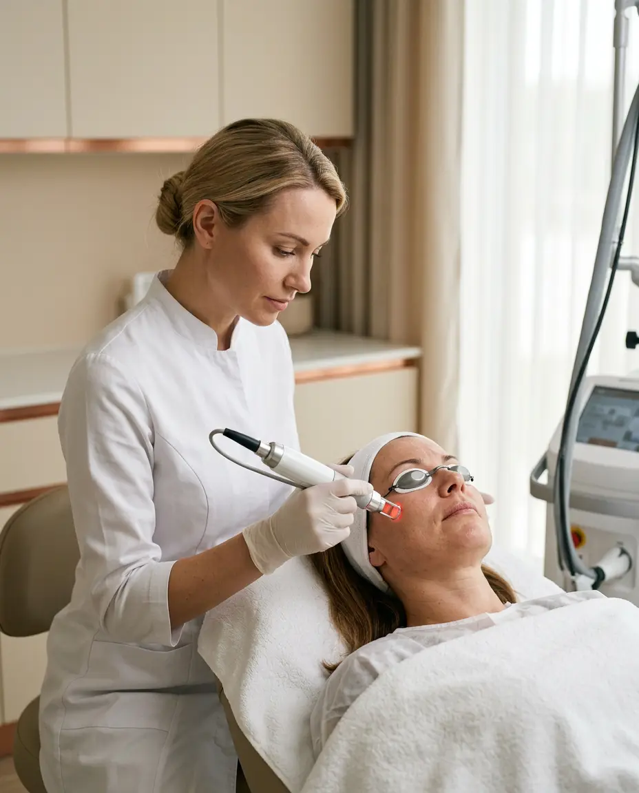 Erbium laser skin-resurfacing treatment at Desert Bloom Skincare, Scottsdale