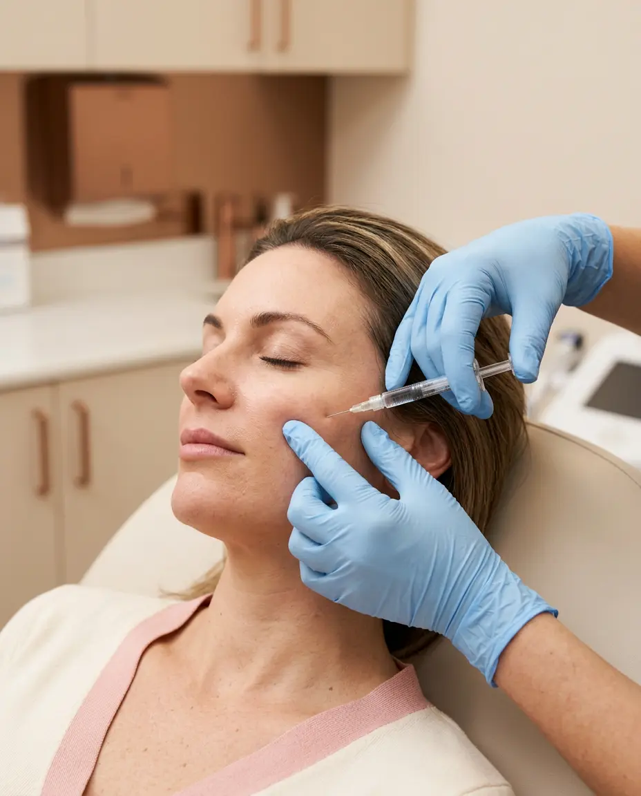 Hyaluronidase injection dissolving dermal filler at Desert Bloom Skincare, Scottsdale