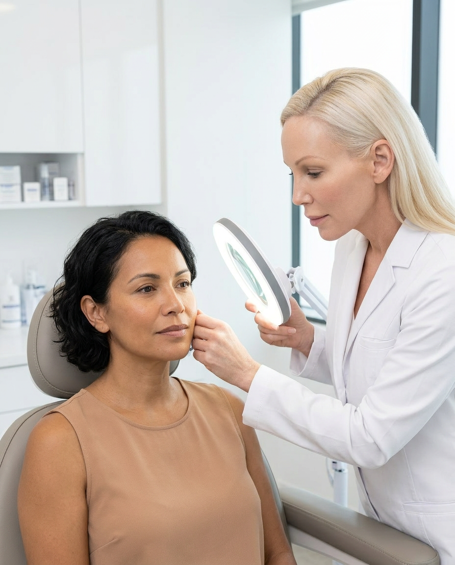 Facial consultation at Desert Bloom Scottsdale