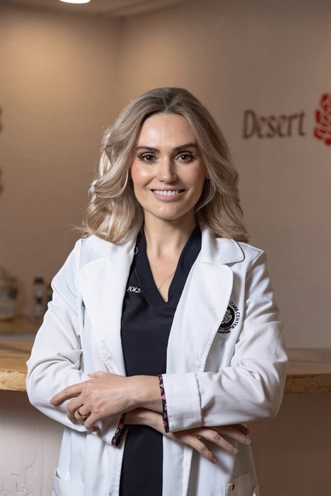 Dr. Natalya Borakowski, NMD, founder of Desert Bloom Skin Care